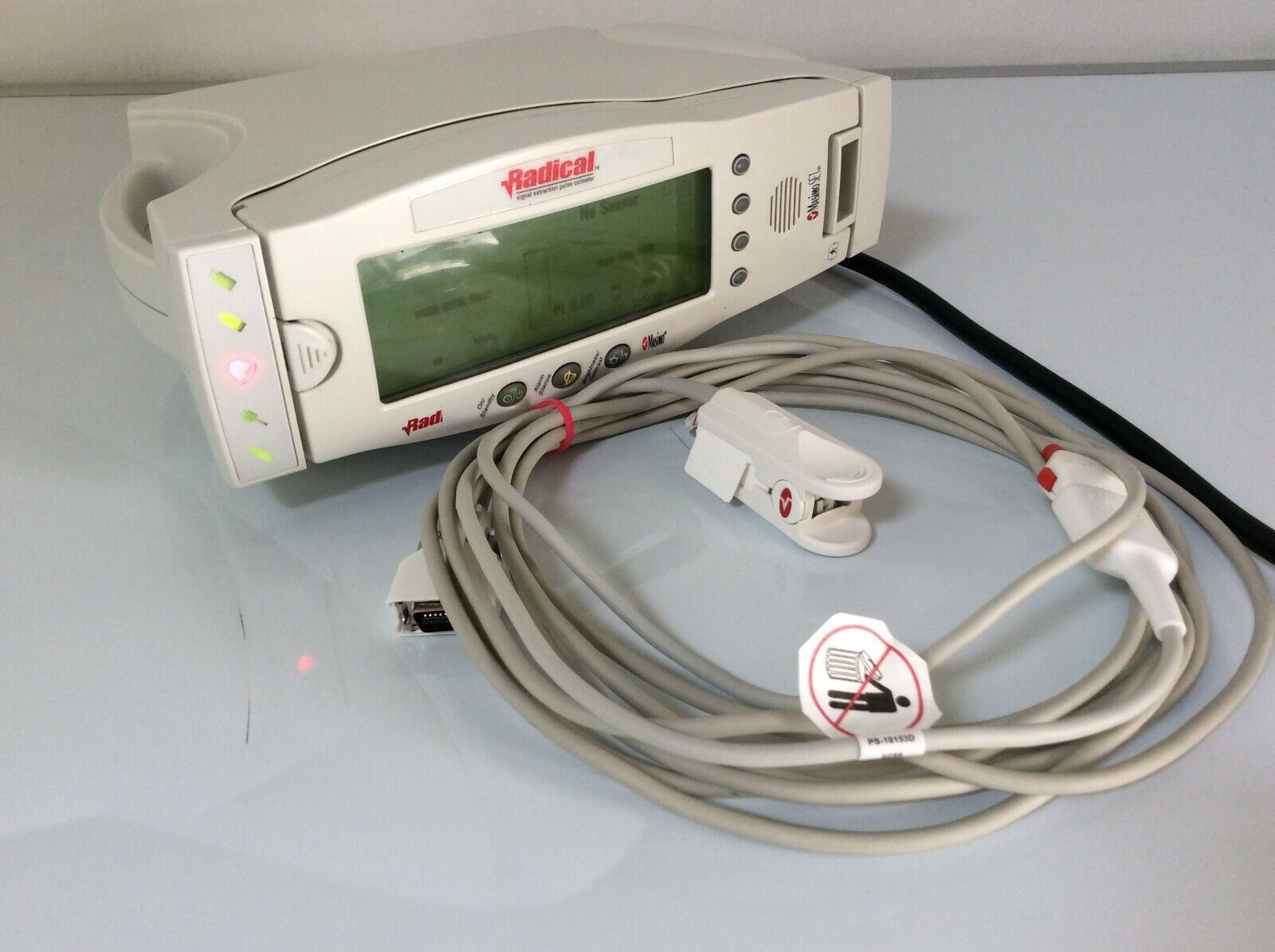 USED Masimo Datex Ohmeda Radical Signal Pulse Oximeter V4 with SpO2 Probe 1863
