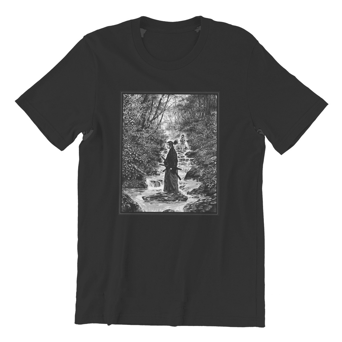 WISDOM OF THE WARRIOR BLACK TEE - MANGA - ANIME MERCH