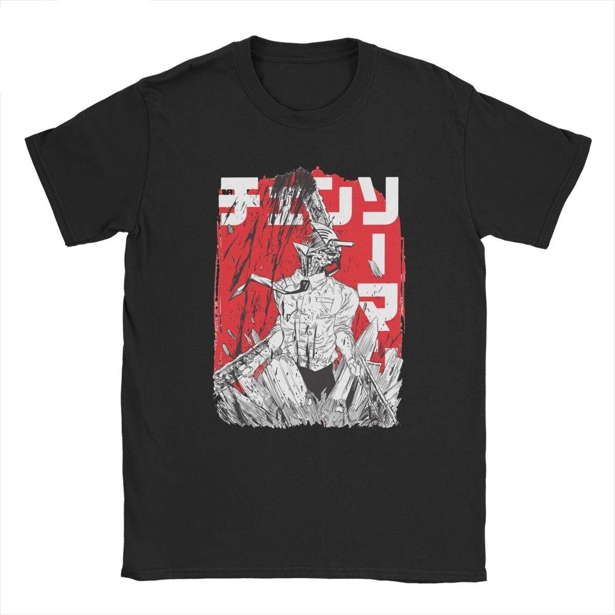 CHAINSAW MAN WRATH BLACK TEE - MANGA - ANIME MERCH