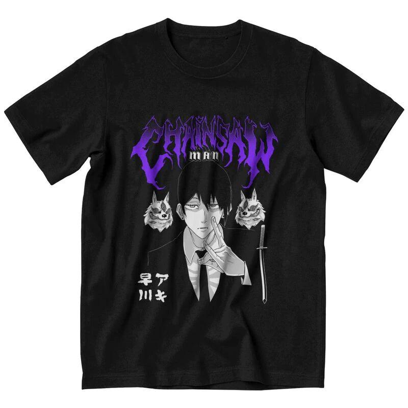 AKI HAYAKAWA BLACK TEE - MANGA - ANIME MERCH