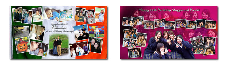 Extra Wide Picture Collage Layouts Set 2