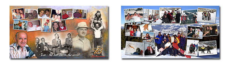 Extra Wide Photo Collage Layouts Set 1