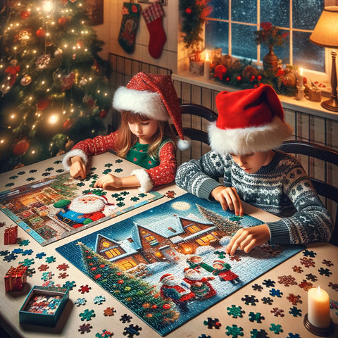 Christmas kids puzzles