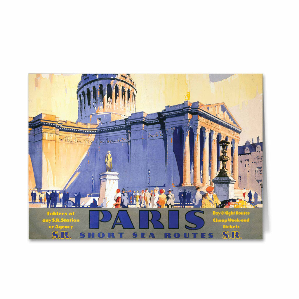Paris - Short Sea Routes SR Greeting Card