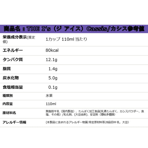 栄養成分表