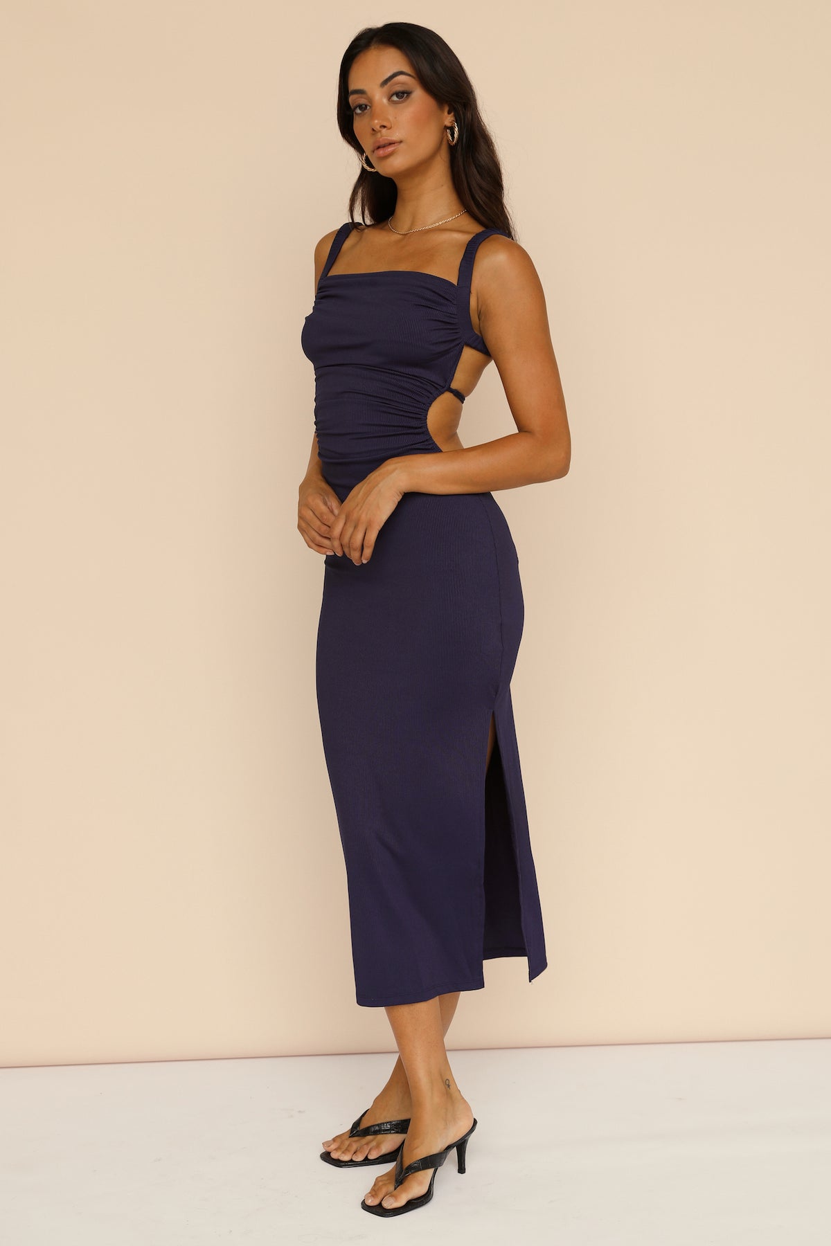 Piccadilly Maxi Dress Navy | Fortunate One