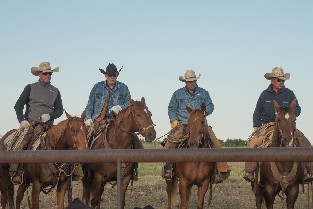 Cowboys of the Wellborn 2R Ranch in Clay County, Texas.