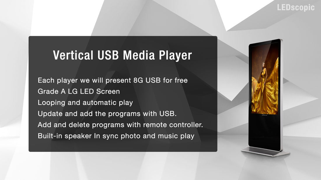 Vertical USB Media Player Banner