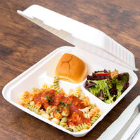 Sugarcane Compostable Takeout Containers