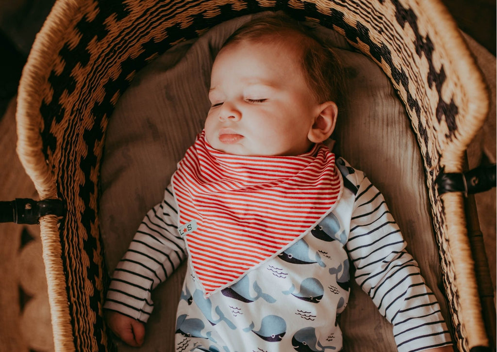 A sleeping baby - allow extra rest time to keep babies cool in hot weather
