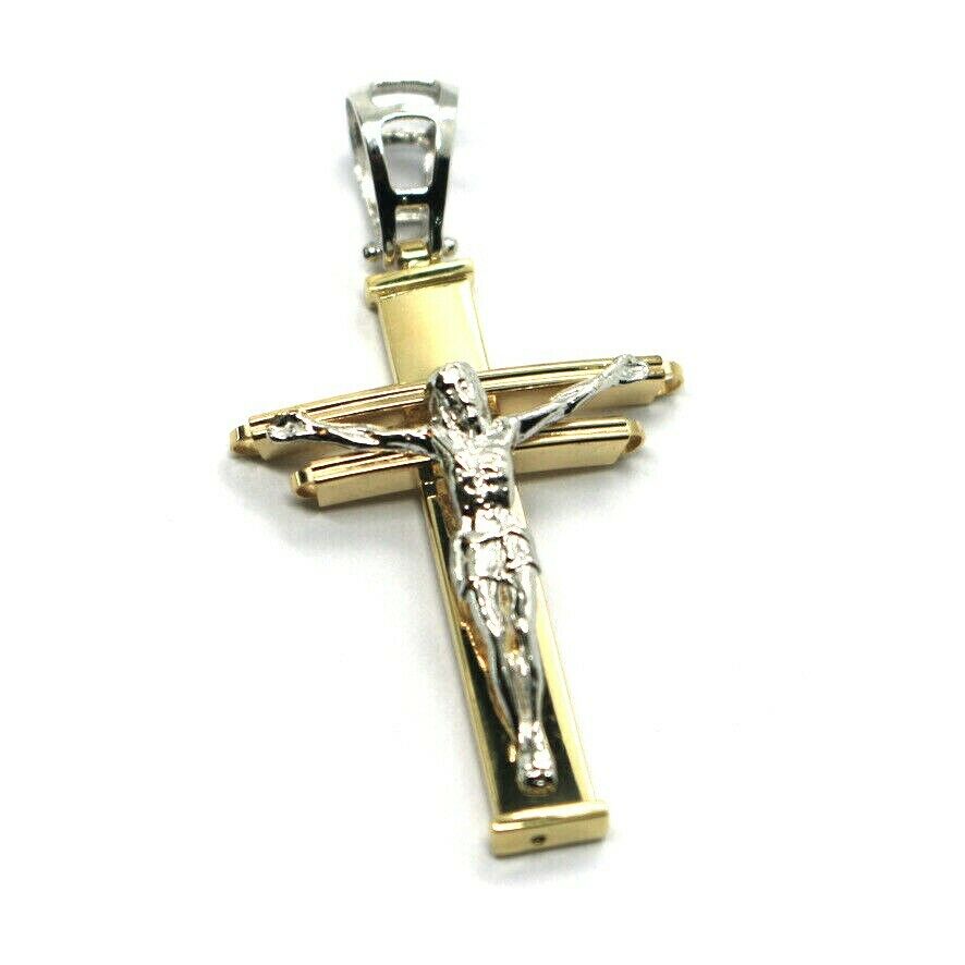 18k italian gold crucifix