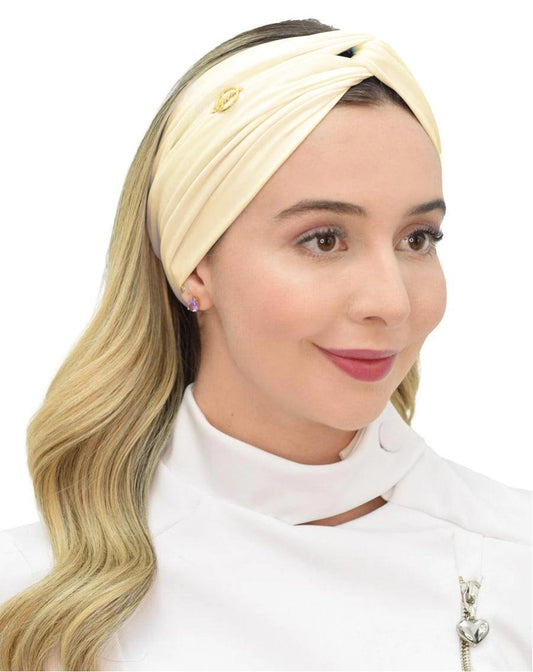 Turbante Amarelo Creme