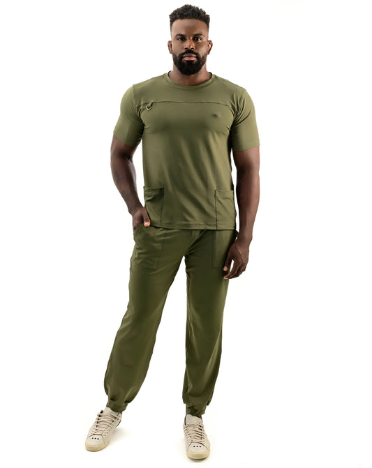 Scrub Masculino Neo Soft Verde Militar