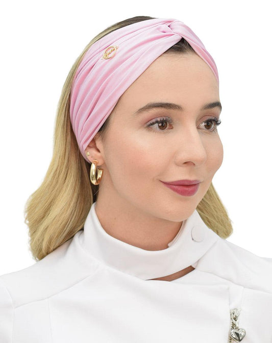 Turbante Rosa Claro - jalecos-mania Feminino, Gabardine Premium, Jalecos Mania, Rosa, Turbantes