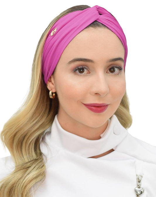 Turbante Rosa Fucsia - jalecos-mania Feminino, Gabardine Premium, Jalecos Mania, Rosa, Turbantes