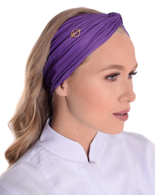 Turbante Violeta - jalecos-mania Feminino, Gabardine Premium, Jalecos Mania, Turbantes, Violeta