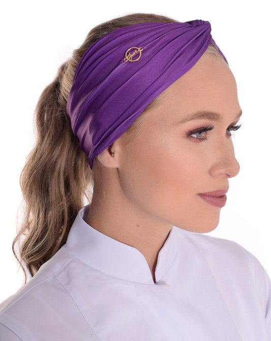 Turbante Violeta - jalecos-mania Feminino, Gabardine Premium, Jalecos Mania, Turbantes, Violeta