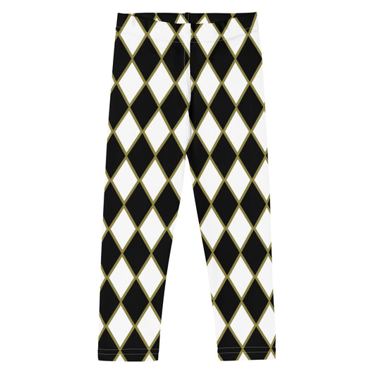 Black and Cream Horizontal Striped Children's Legging, from the