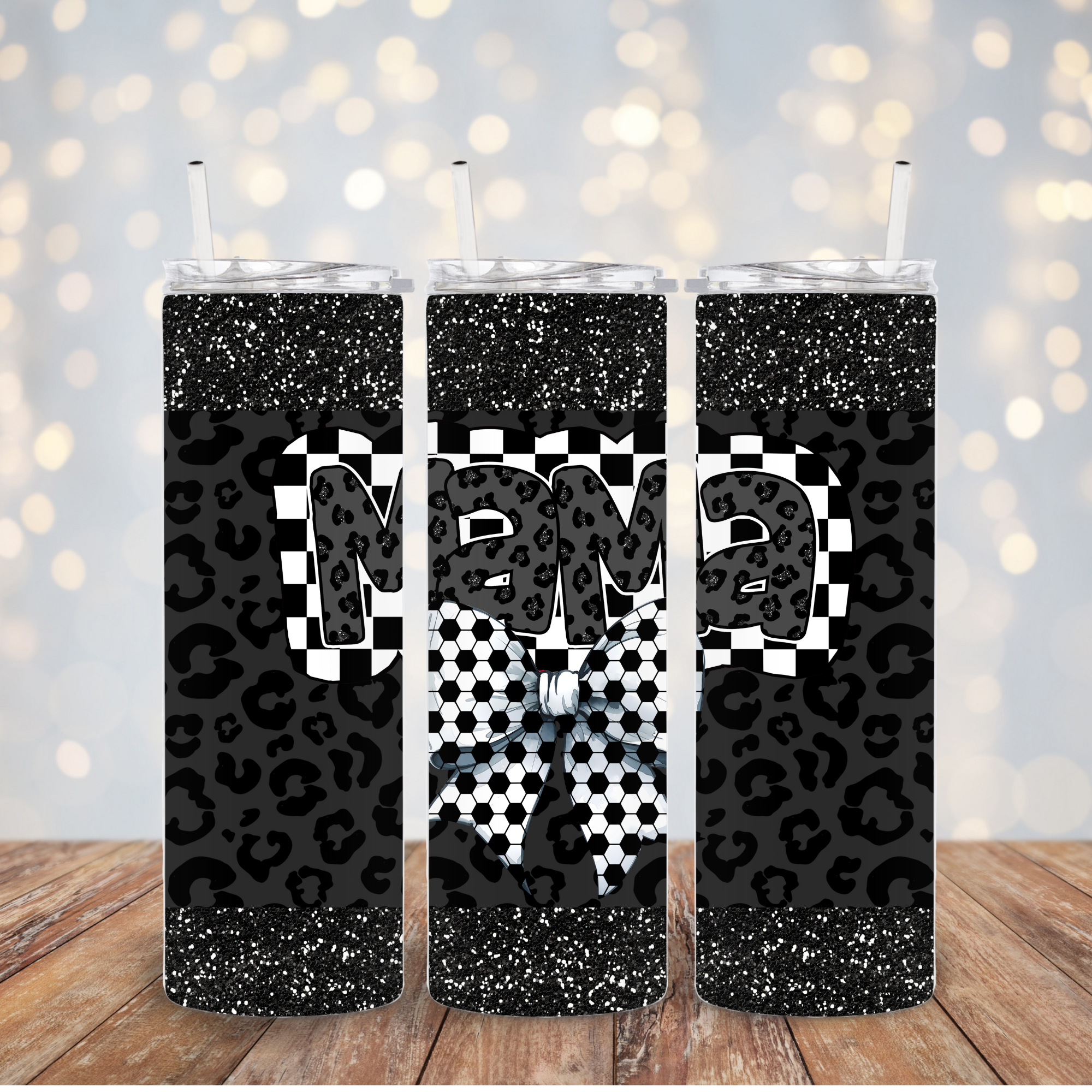 Soccer Mama coquette bow Tumbler Transfer