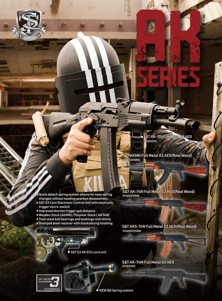 S&T NEW AK G3 AEG Series