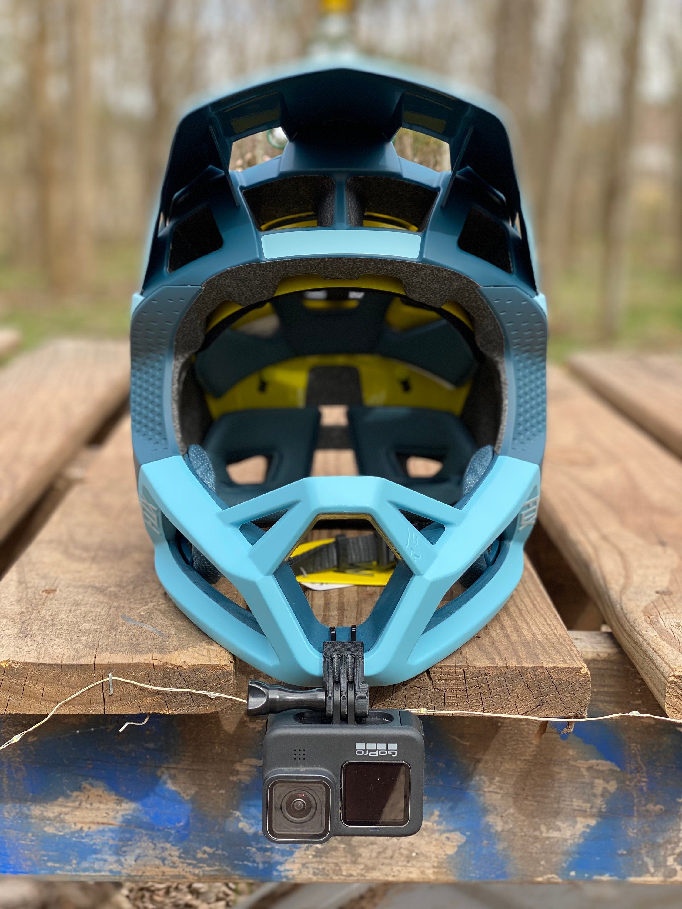 fox proframe helmet gopro mount