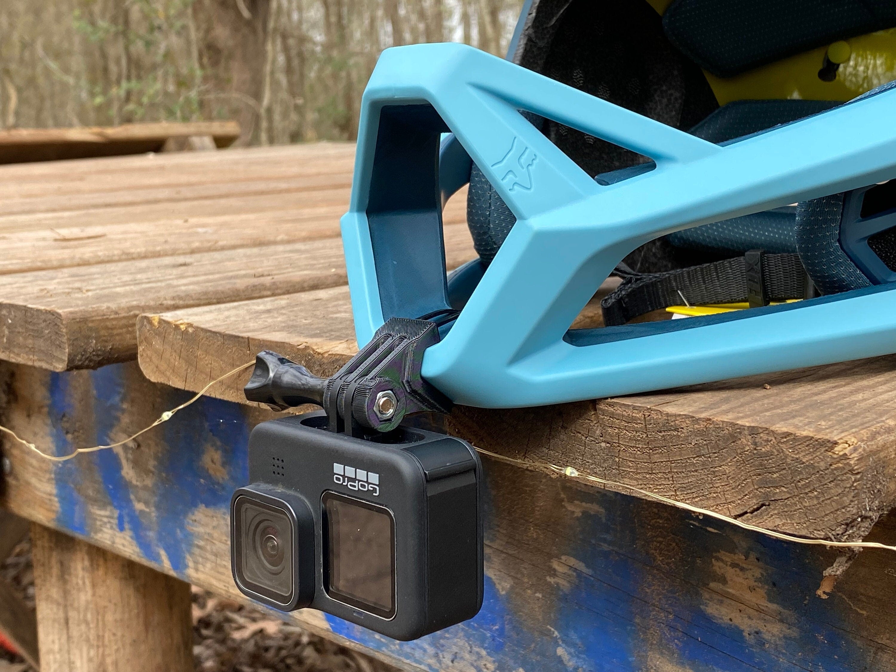 fox proframe helmet gopro mount