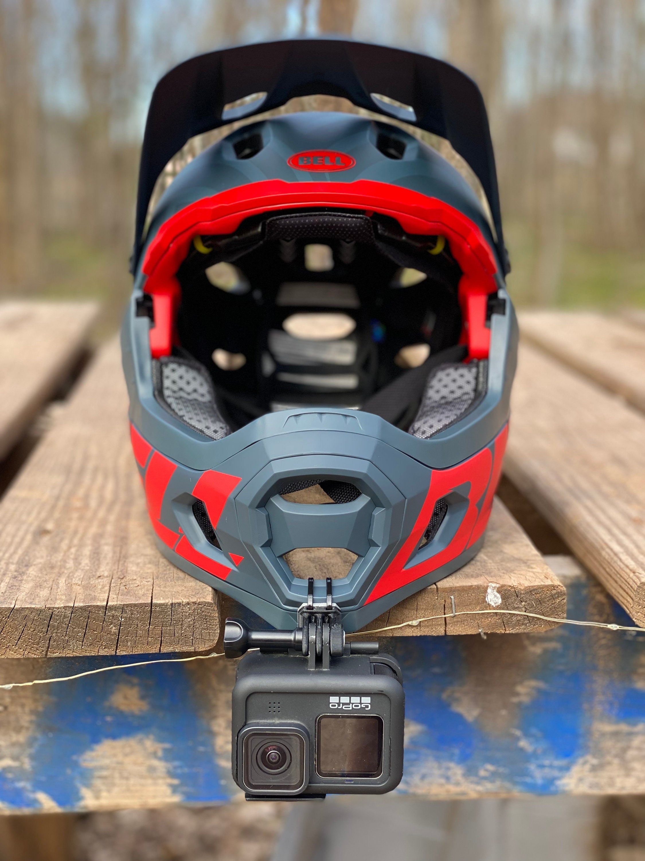 bell super dh gopro mount