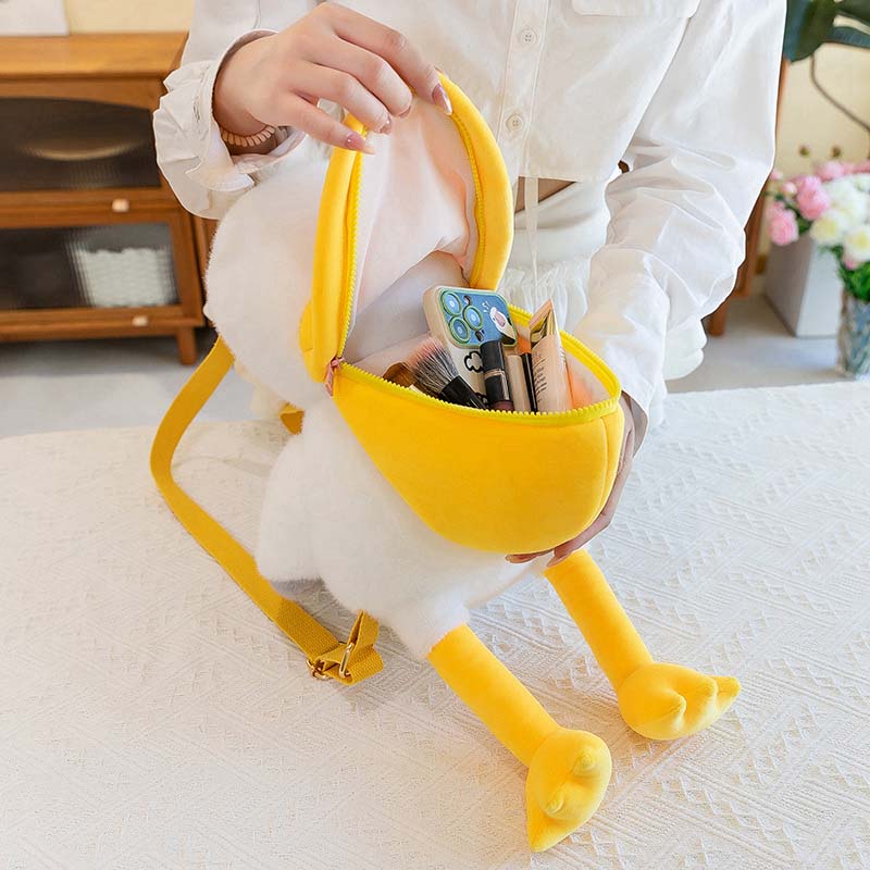 Sac à dos en peluche Pelican mignon jouet triver