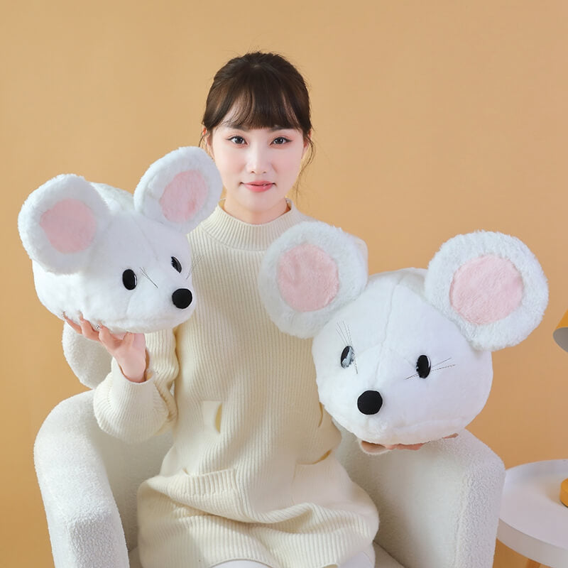 Cute White Rat Mouse Stuffed Animal Plush Toy toy triver