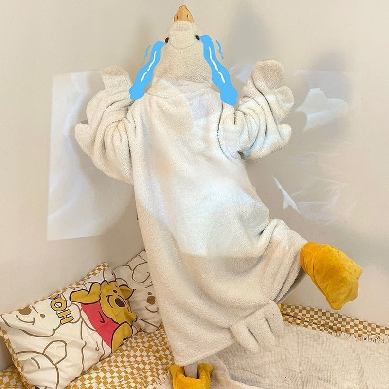 Funny Goose Blanket Pajamas Plush toy triver