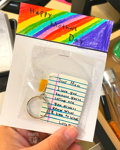 Mother's Day Shrinky Dink Keychains - An Easy Classroom Craft