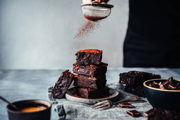 Gâteaux au chocolat cuit au four a bois