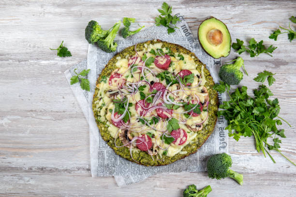 pizza avocat brocoli