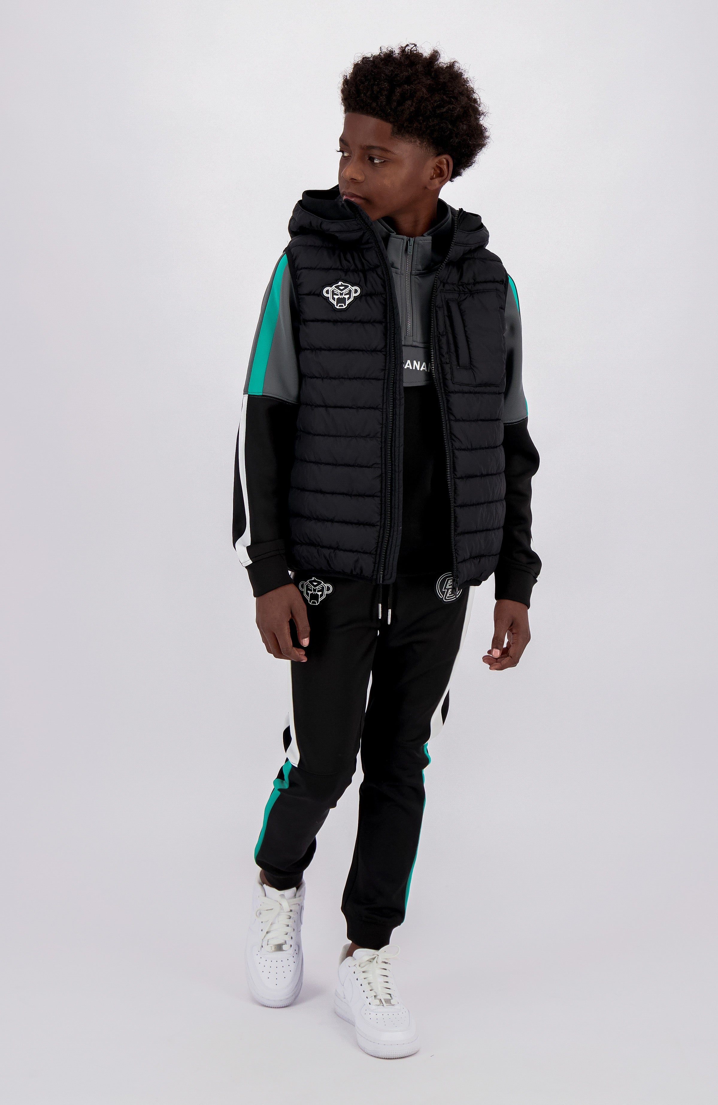 P1 PUFFER BODYWARMER | Schwarz