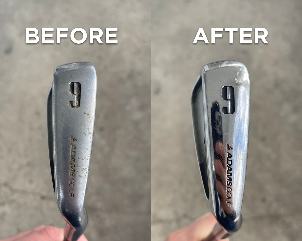 Using Club Doctor Golf Club Polish on an OLD RUSTY WEDGE (CRAZY RESULTS) 