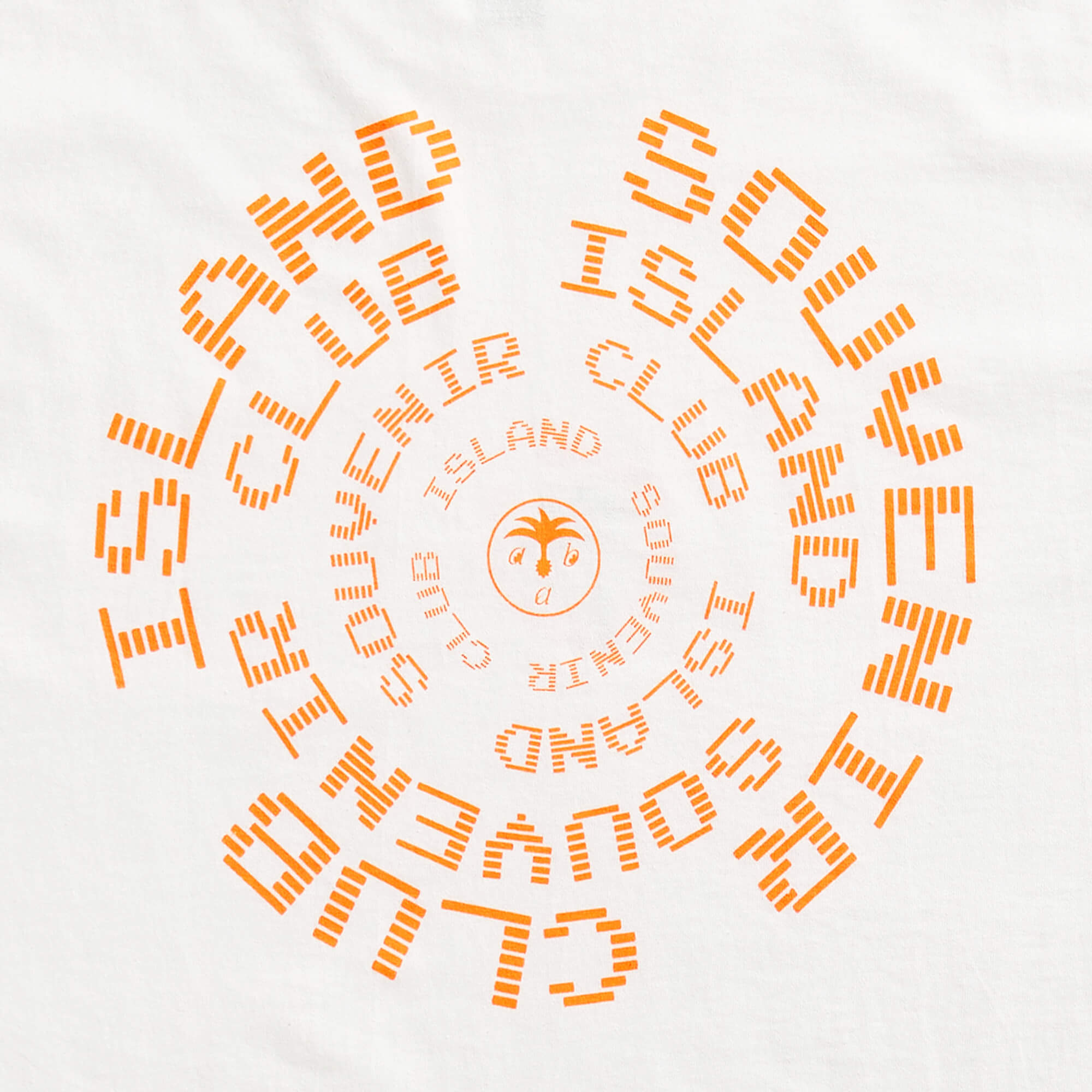 Circle Long Sleeve T-shirt Orange