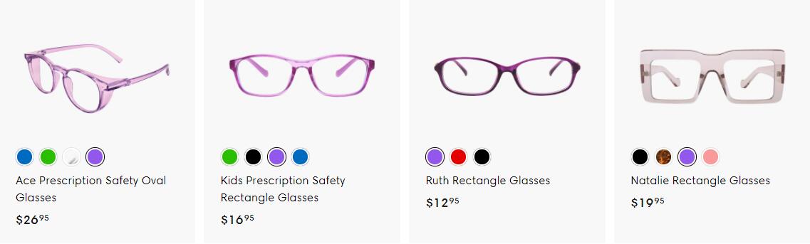 Purple Glasses Frames