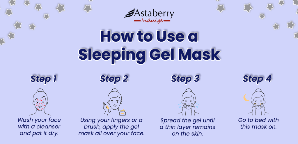 How to use sleeping gel mask