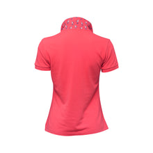 Load image into Gallery viewer, Biggdesign Anemoss Seagull Women&#39;s Polo Collar T-shirt, Short Sleeve Golf Tennis Tshirt, 100% Cotton, S Size, Pink
