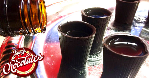 Add Whimsical Memories and Serve Your Special Toast in these Handmade Chocolate Shot Glasses