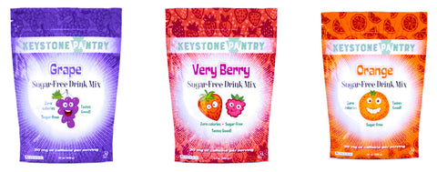 Sugar Free Drink Mix Choices     Grape  Very Berry  Orange