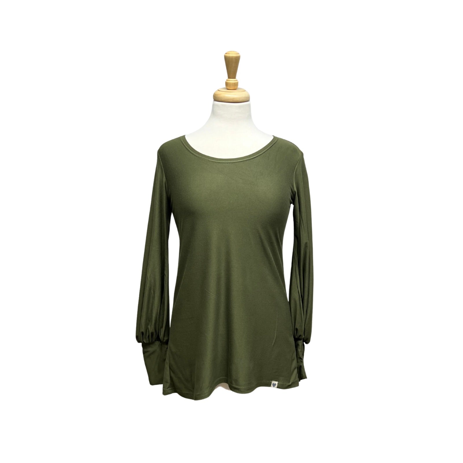 Olive Green Plain Olga Top – Loka Boutique (Pty) Ltd