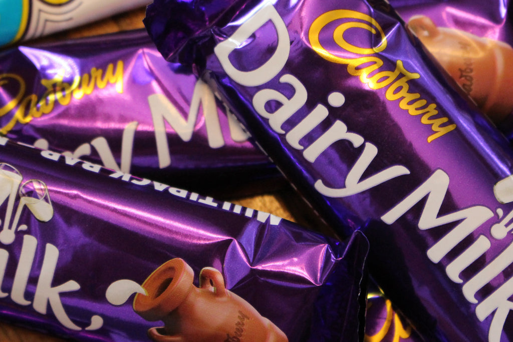 purple Cadbury chocolate 