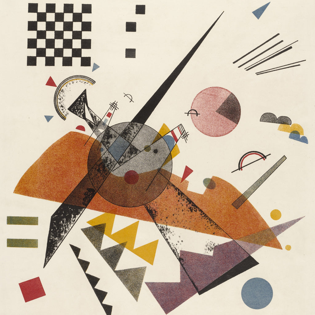wassily kandinsky, abstract painting, shapes and lines