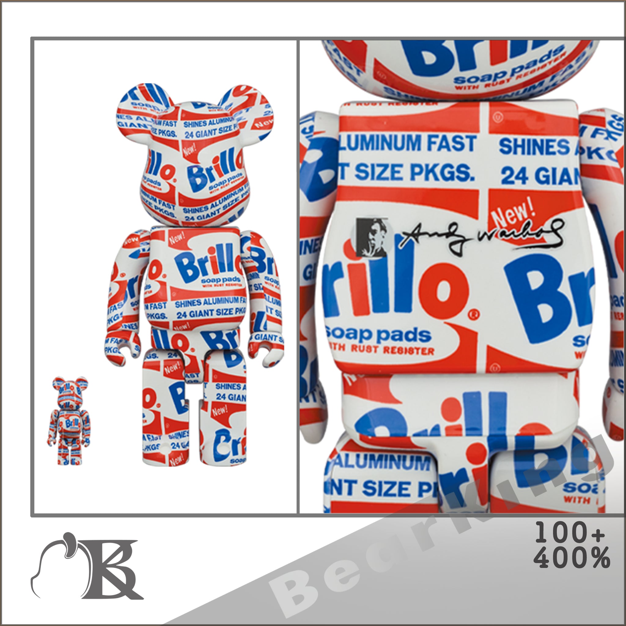 即発送可BE@RBRICK ANDY WARHOL “Brillo” 1000% - その他