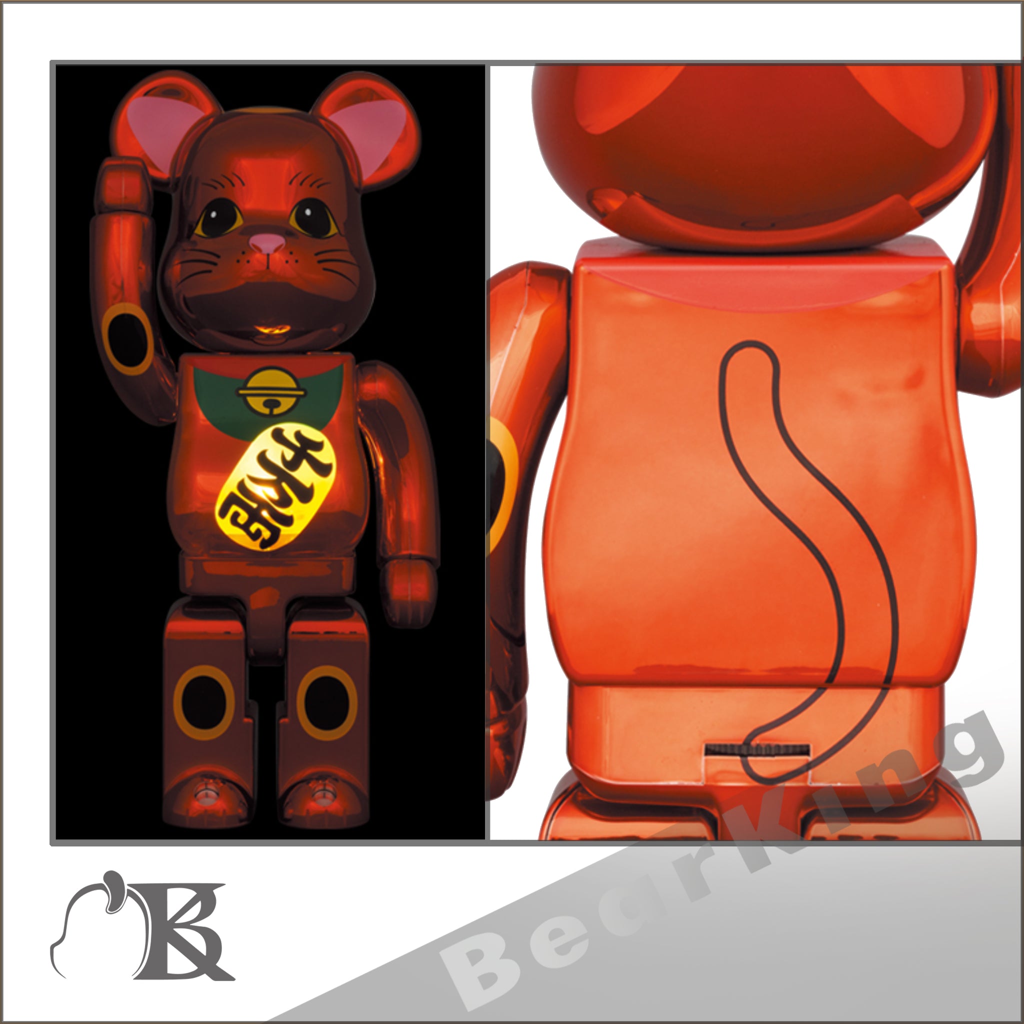 BE@RBRICK 招き猫 梅金メッキ 100％ ベアブリック www.krzysztofbialy.com