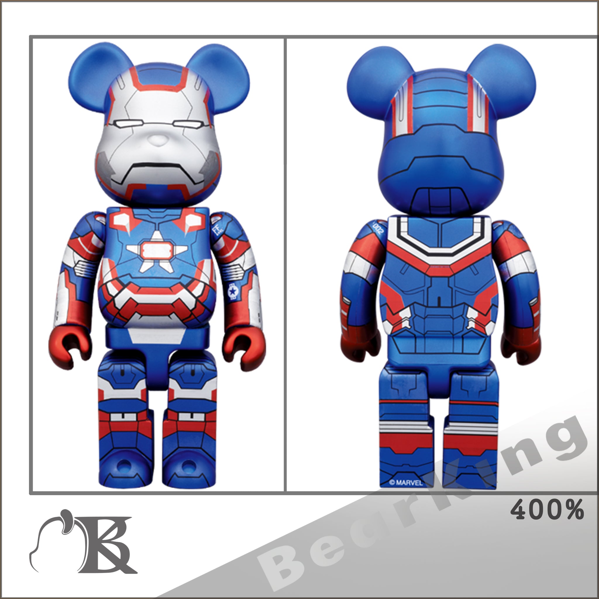 メディコム BE@RBRICK IRON PATRIOT 1000% しない