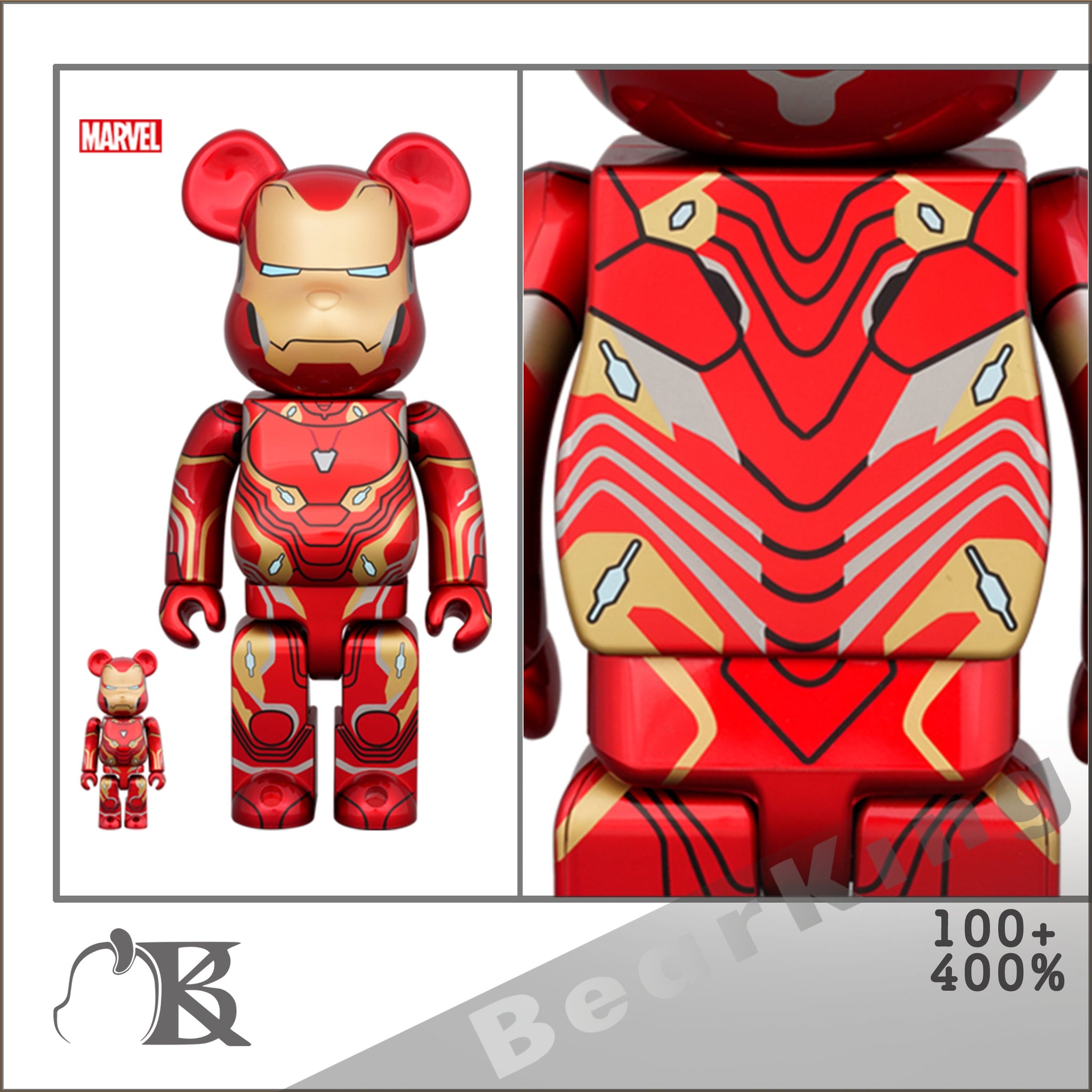 50%OFF! 新品未開封 BE@RBRICK 葛飾北斎 神奈川沖浪裏 100％ 400 ...