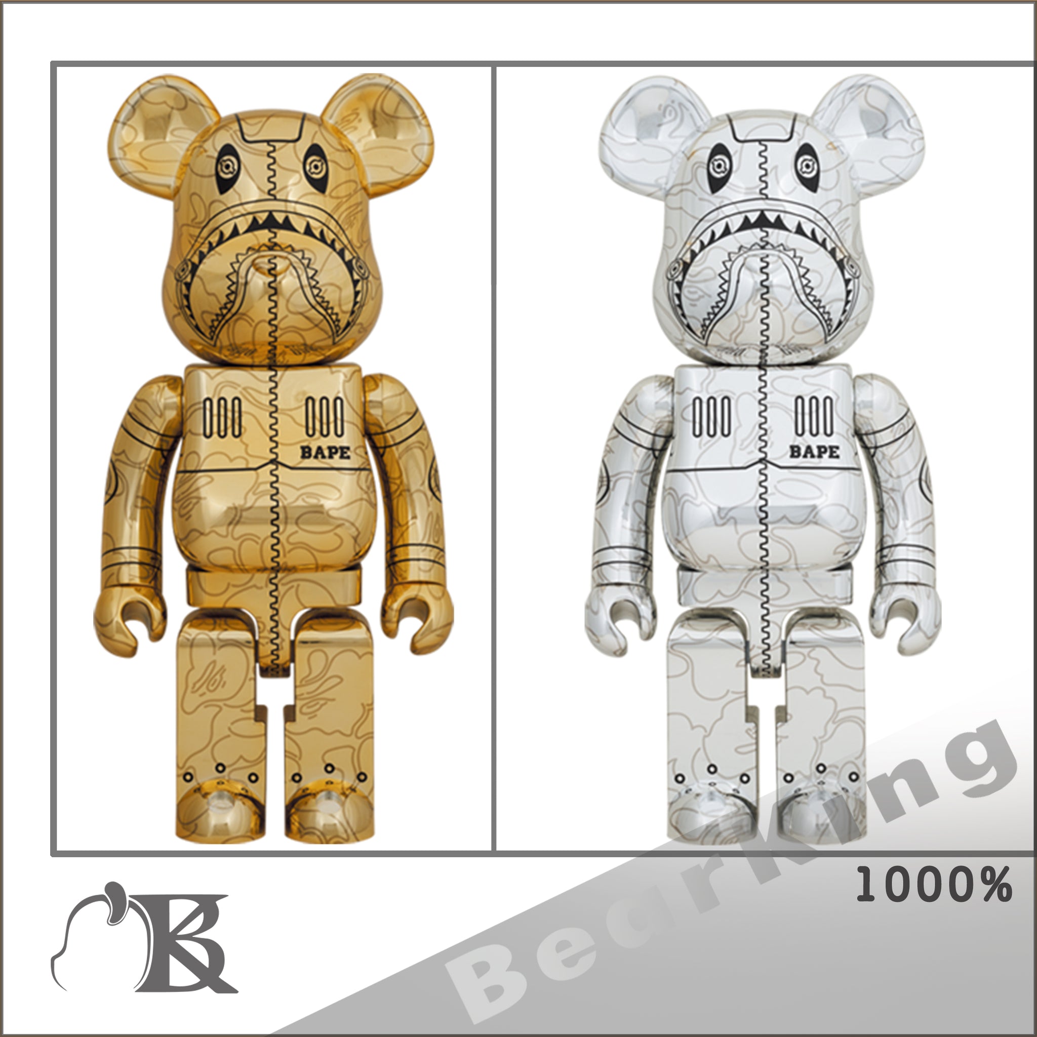 BE@RBRICK BABY MILO(R) 1000％ SILVERの+belloprint.com