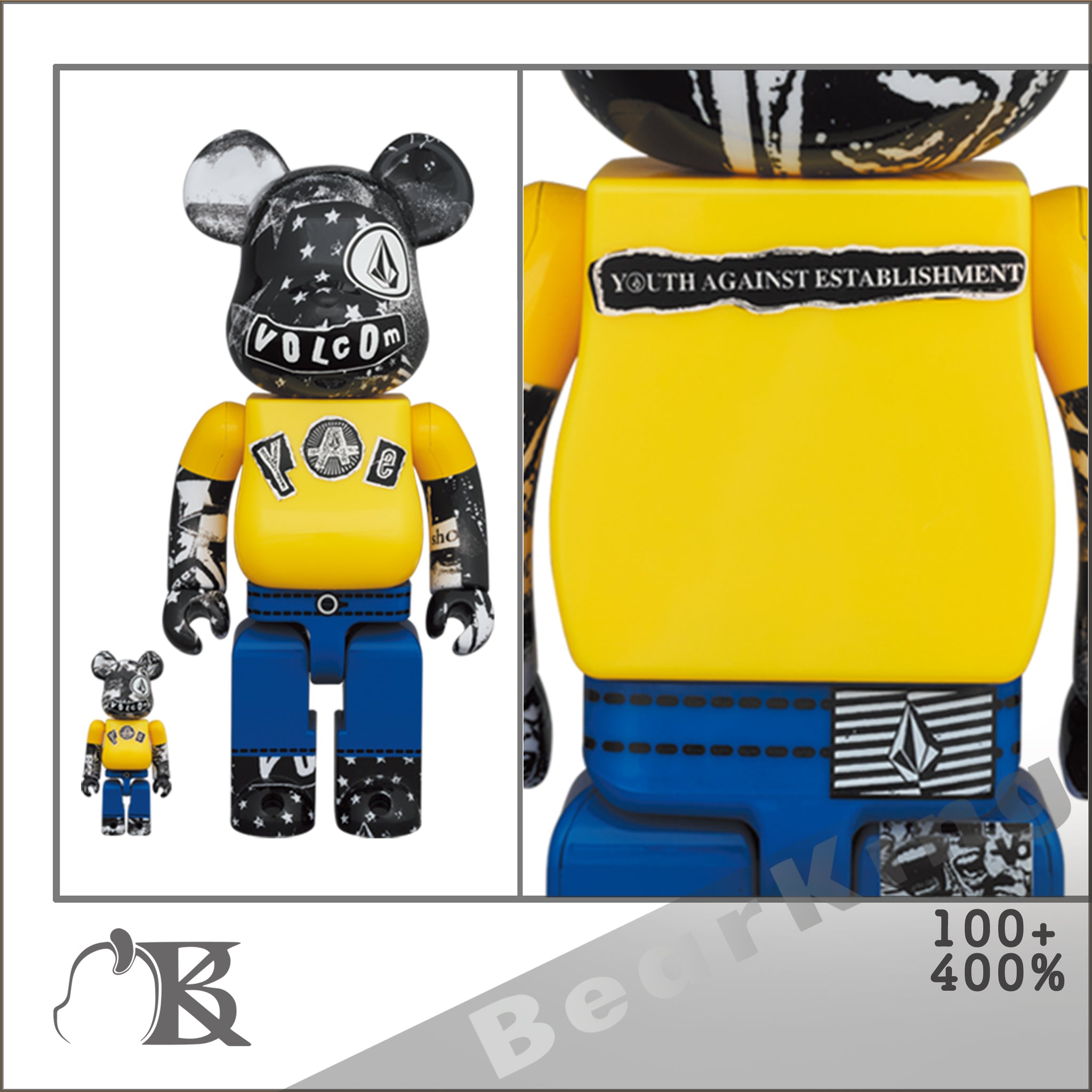 VOLCOM BE@RBRICK 100% 400% ベアブリック ボルコム | www